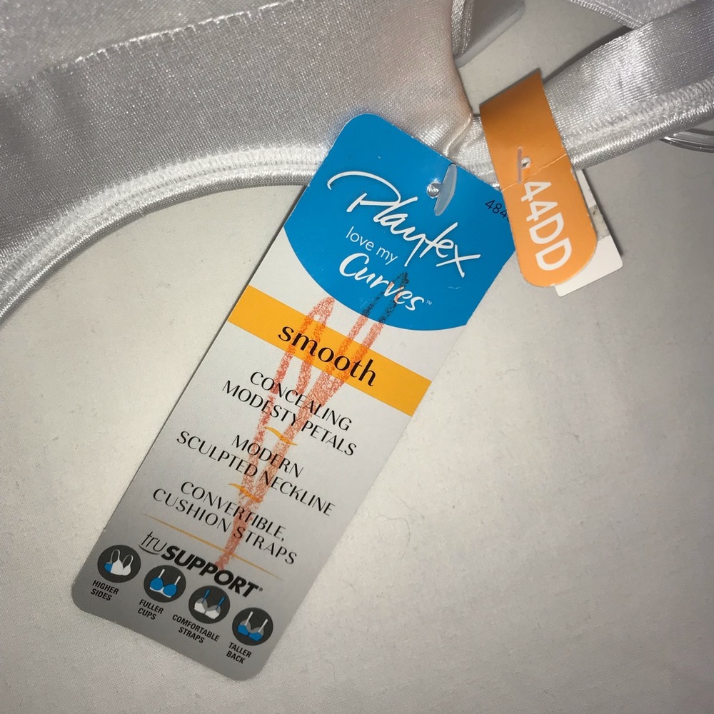 Playtex Love My Curves White Bra - Picture 6 of 7
